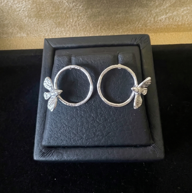 The Aviary Halo Studs (Silver)