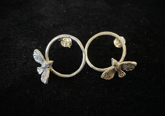 The Aviary Halo Studs (Silver)
