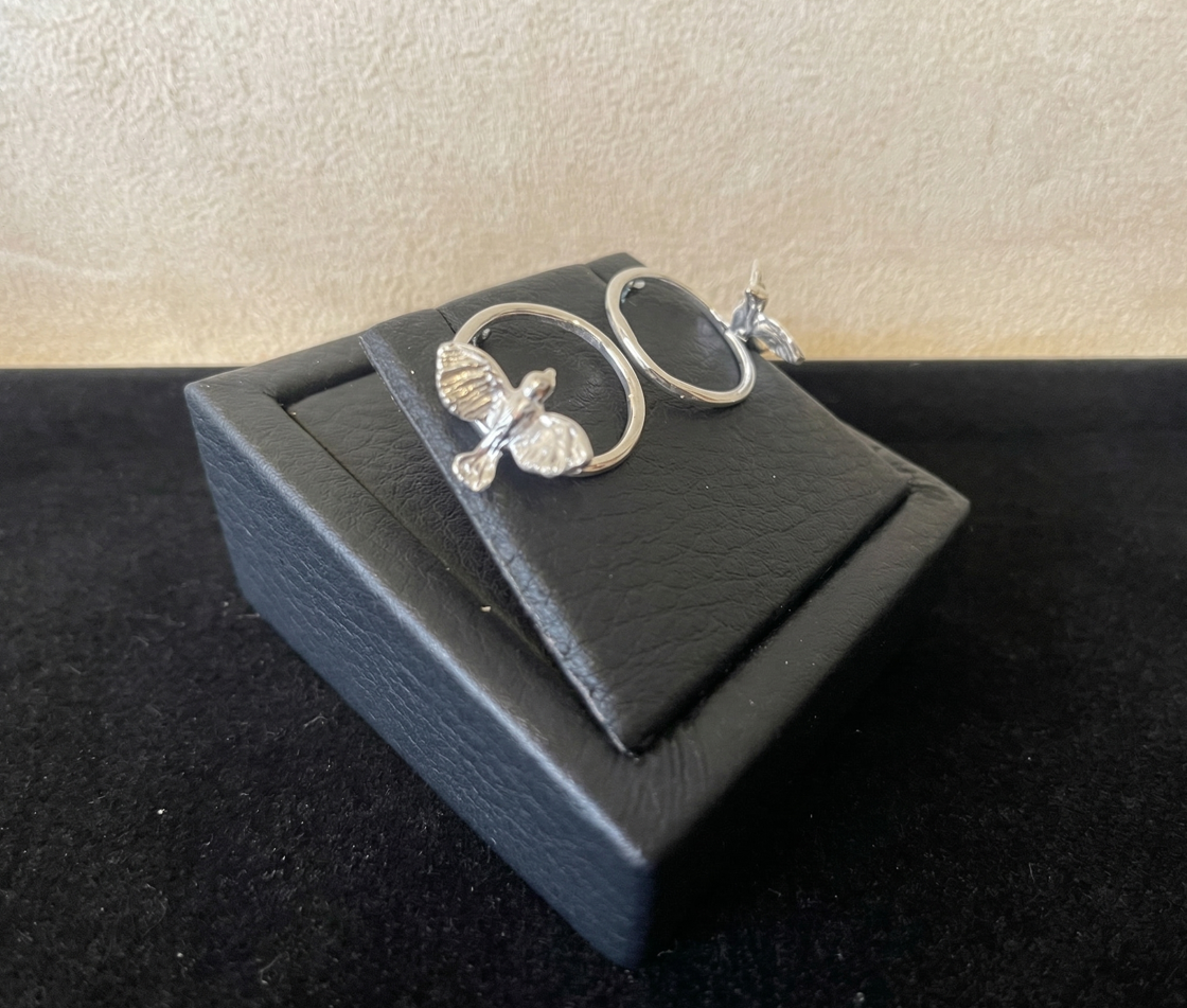 The Aviary Halo Studs (Silver)